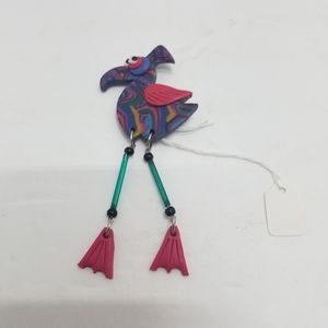 Flamingo Brooch - Vintage Handcrafted